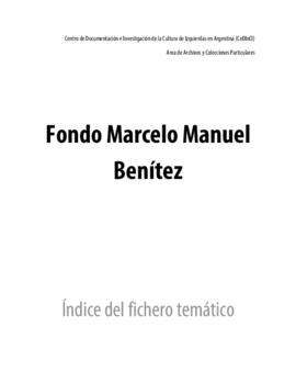 Marcelo Manuel Benítez (Fondo)
