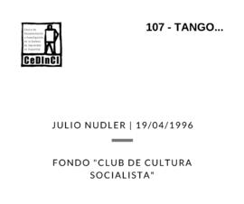 Tango…., por Julio Nudler