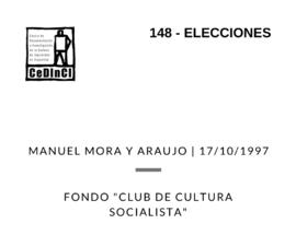 Elecciones, por Manuel Mora y Araujo