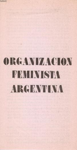 Volante de la Organización Feminista Argentina