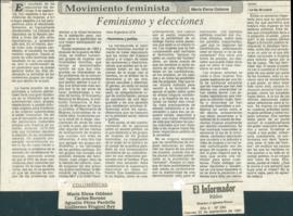 Movimiento feminista: feminismo y elecciones