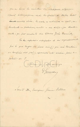 Carta manuscrita de Paul Groussac