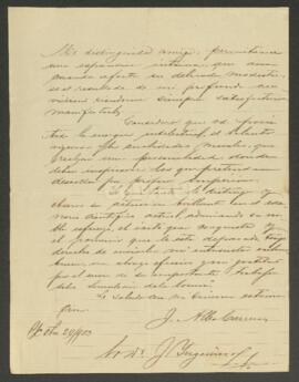 Carta manuscrita de Alba Carreras, Juan