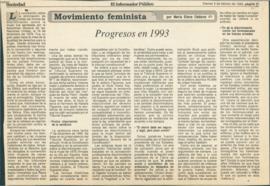 Movimiento feminista: progresos en 1993