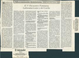 Movimiento feminista: el V Encuentro feminista latinoamericano y del Caribe