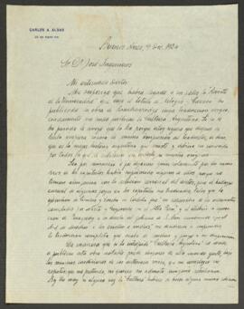 Carta manuscrita de Aldao, Carlos A.
