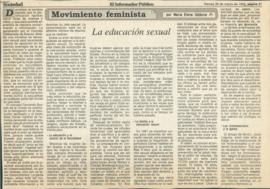 Movimiento feminista: la educación sexual