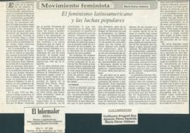Movimiento feminista: el feminismo latinoamericano y las luchas populares