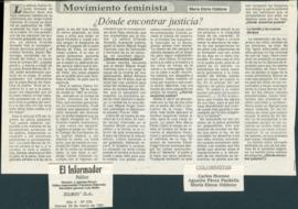 Movimiento feminista:¿dónde encontrar justicia?