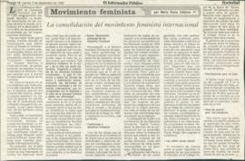 Movimiento feminista: la consolidación del movimiento feminista internacional
