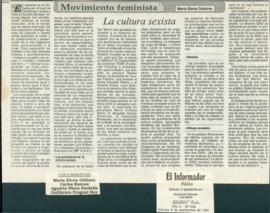 Movimiento feminista: la cultura sexista