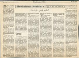 Movimiento feminista: justicia ¿adónde?