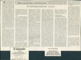 Movimiento feminista: fundamentalismo sexual