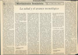 Movimiento feminista: la salud y el avance tecnológico