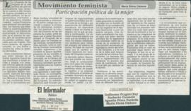 Movimiento feminista: participación política de la mujer