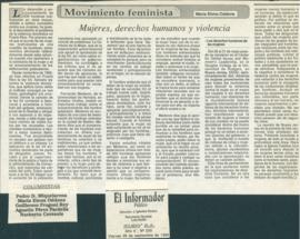 Movimiento feminista: mujeres, derechos humanos y violencia