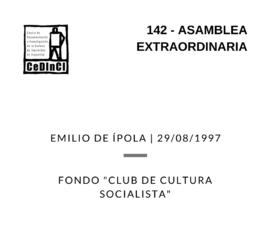 Asamblea extraordinaria, por Emilio De Ipola