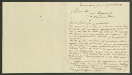 Carta manuscrita de Agüero, Miguel C.