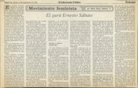 Movimiento feminista: el gurú Ernesto Sábato