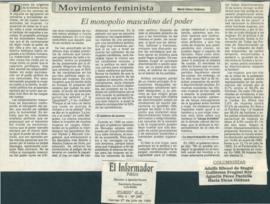Movimiento feminista: el monopolio masculino del poder
