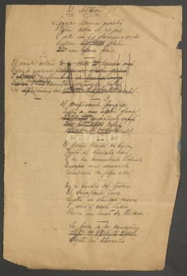 [Borrador de poesía "El solterón"]