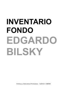 Fondo Edgardo Bilsky